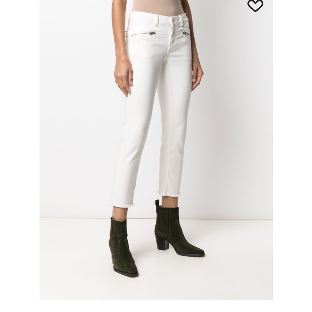 Zadig&Voltaire white jeans 24 size

Ava cropped slim-cut jeans